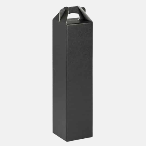 Black Single Bottle Gable Wine Box Black Single Bottle Gable Wine Box