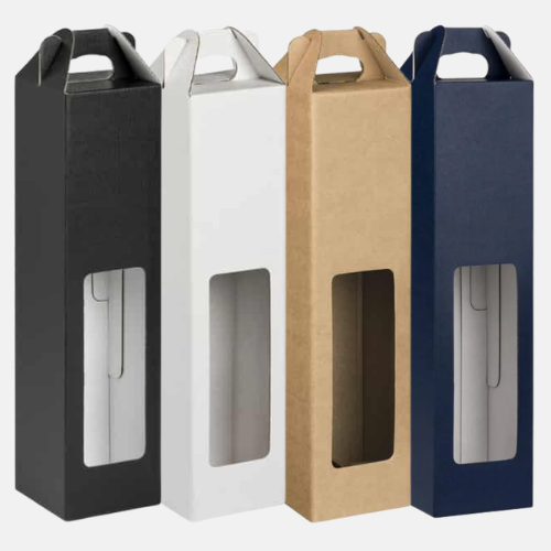 Single Bottle Window Wine Box Single Bottle Window Wine Box